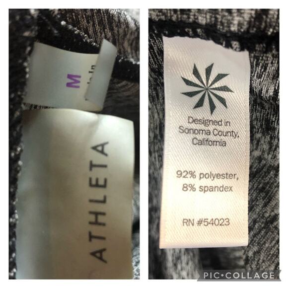ATHLETA 1/4 zip long sleeve top with zippered pocket in gray size medium - Picture 12 of 12